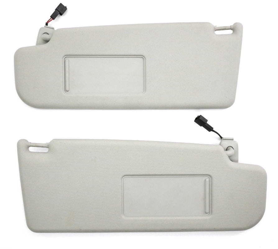Sunvisor Sun Visor Set 05-14 VW Jetta Rabbit GTI Mk5 MK6 Sportwagen Pearl Grey