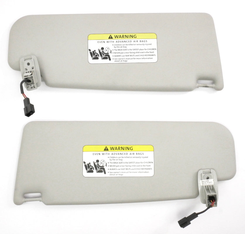 Sunvisor Sun Visor Set 05-14 VW Jetta Rabbit GTI Mk5 MK6 Sportwagen Pearl Grey