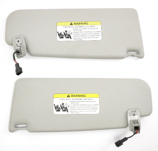 Sunvisor Sun Visor Set 05-14 VW Jetta Rabbit GTI Mk5 MK6 Sportwagen Pearl Grey