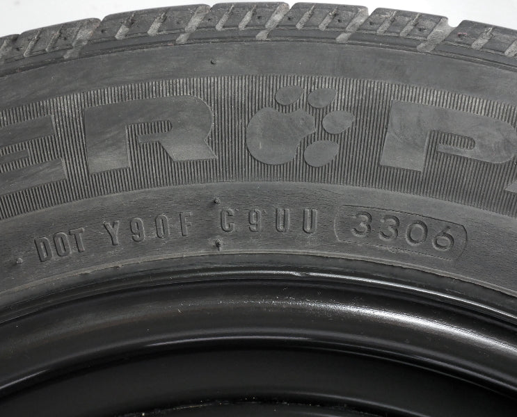 16" x 7" Steel Spare Wheel Rim & Tire VW Passat Audi A3 5x112 ~ 3B0 601 027 F/G