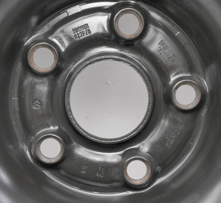 16" x 7" Steel Spare Wheel Rim & Tire VW Passat Audi A3 5x112 . 3B0 601 027 F/G
