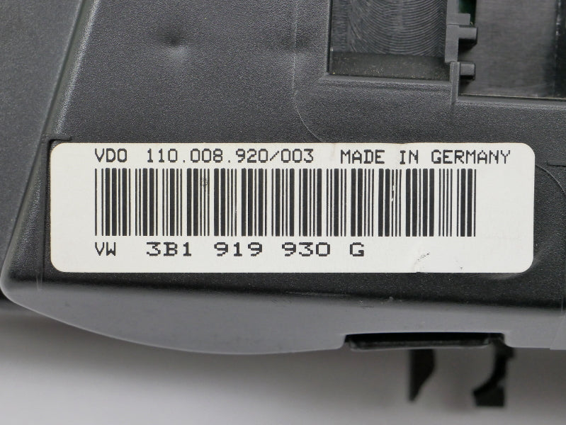 Gauge Instrument Cluster Speedometer 98-01 VW Passat B5 112k Miles 3B1 919 930 G