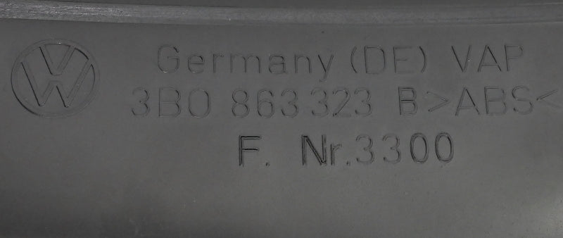 Center Console Interior Trim 98-01 VW Passat B5 Black - Genuine - 3B0 863 323 B