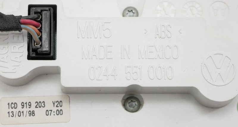 Interior Ceiling Clock 1998 98 VW Beetle - Gray - Genuine - 1CD 919 203