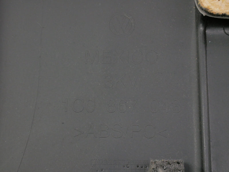 LH Rear Door Side Panel 98-10 VW Beetle Interior Trim LD1B Yellow - 1C0 867 043