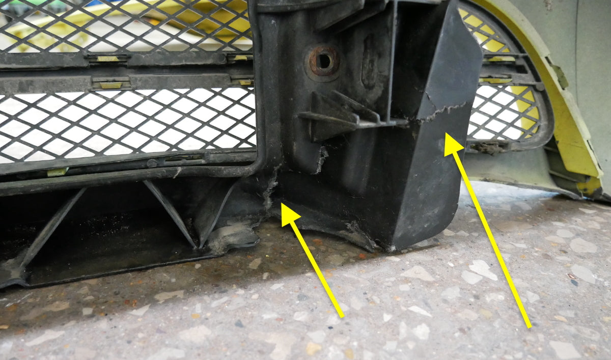 Front Clip Hood Bumper Fenders 98-05 VW New Beetle - LD1B Yellow - Genuine