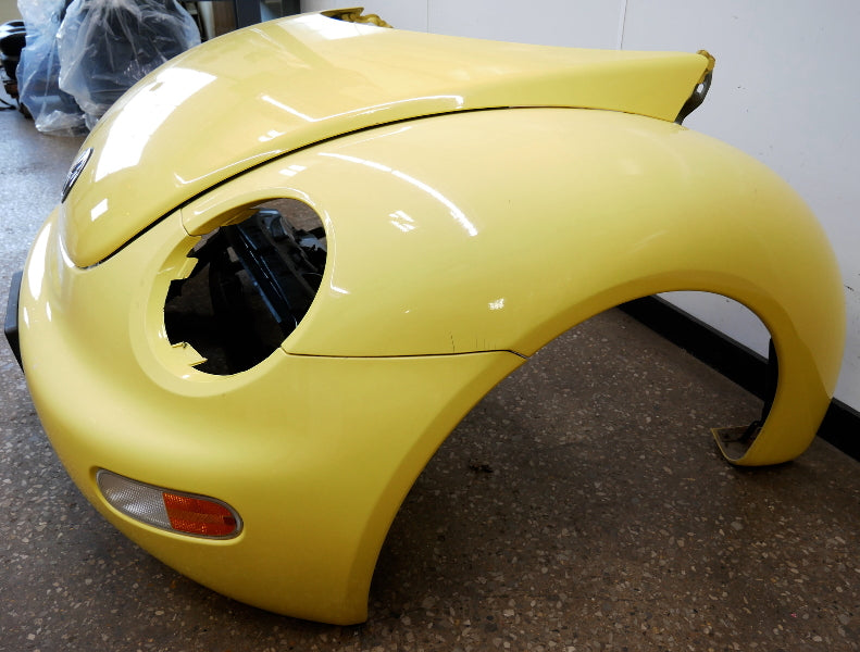 Front Clip Hood Bumper Fenders 98-05 VW New Beetle - LD1B Yellow - Genuine
