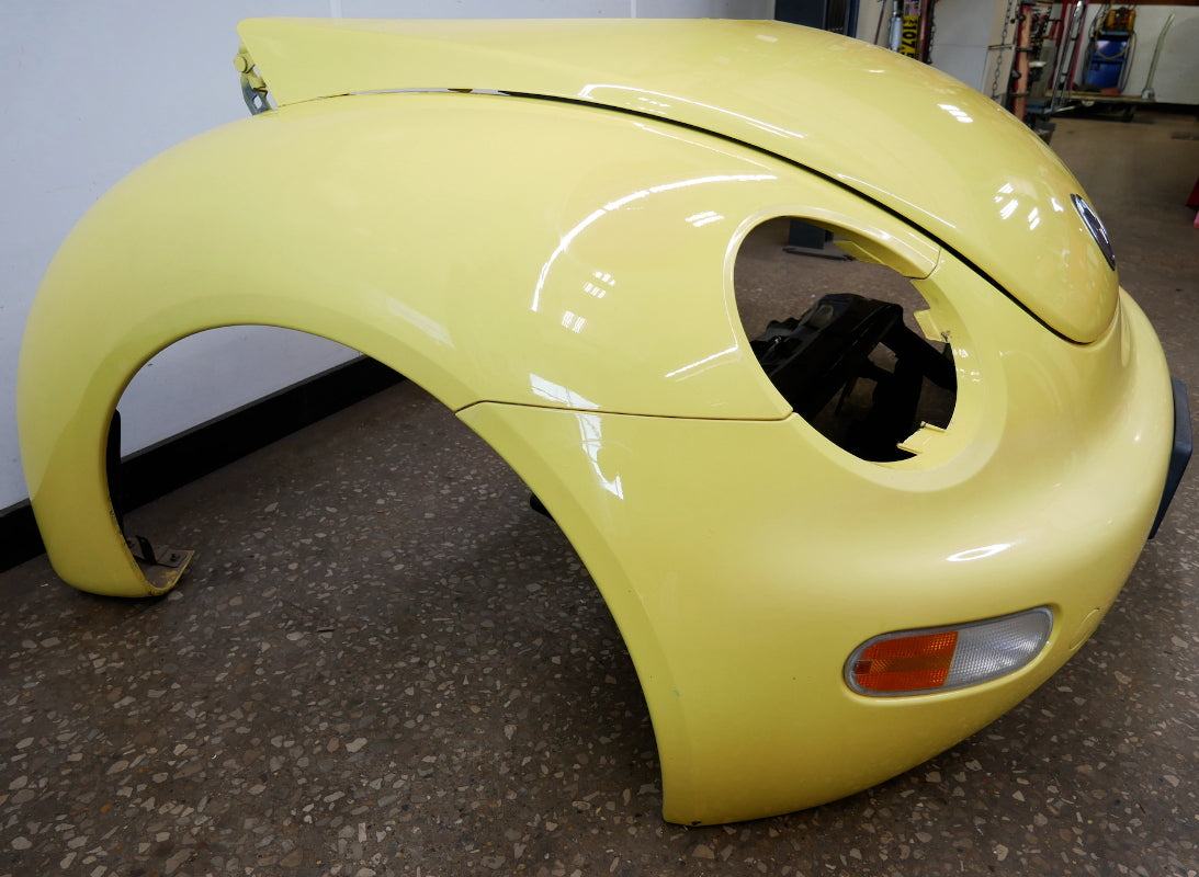 Front Clip Hood Bumper Fenders 98-05 VW New Beetle - LD1B Yellow - Genuine