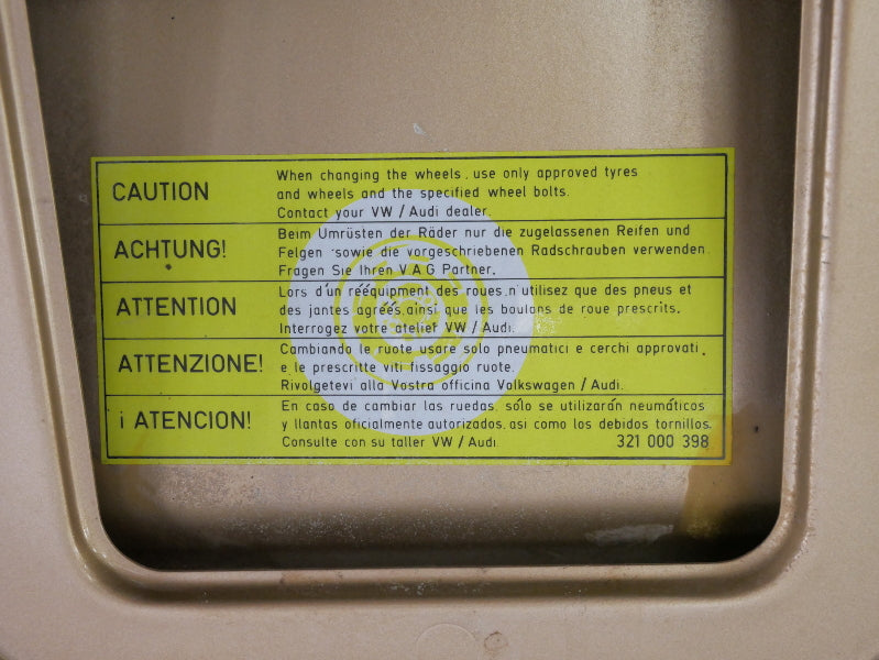 Trunk Deck Boot Lid 80-84 VW Rabbit Convertible Cabriolet MK1 LA1V Brown Genuine