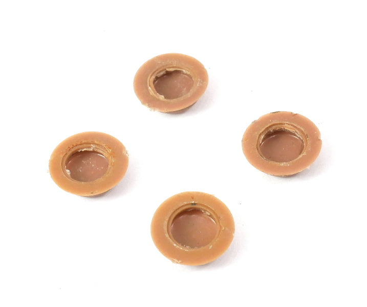 4x Brown Door Panel Screw Cover Caps VW Jetta Rabbit Cabriolet MK1 ~ Genuine