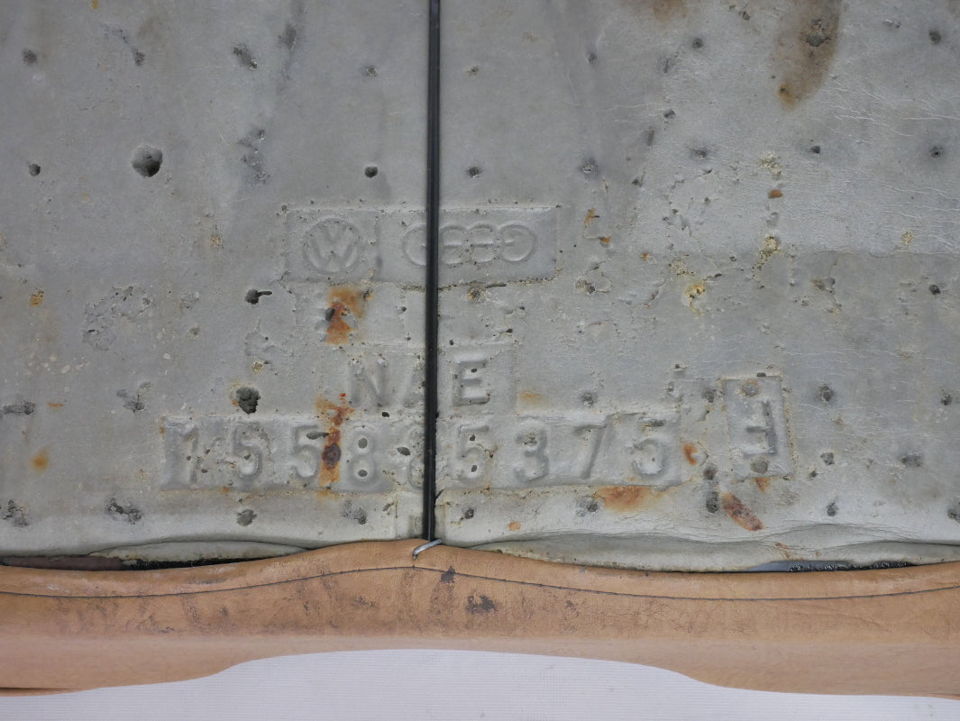 Rear Back Seat 80-93 VW Cabriolet Rabbit Convertible MK1 Brown Vinyl - Genuine