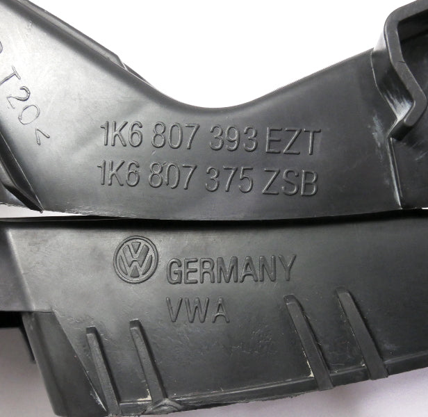 Rear Bumper Mount Bracket Set 06-09 VW Rabbit GTI Mk5 - Genuine - 1K6 807 375