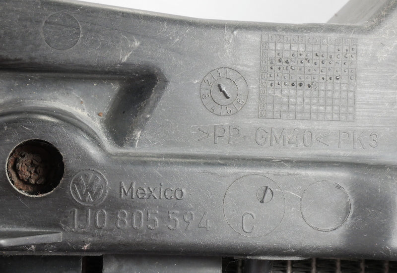 Radiator Support Core Nose Panel 99-05 VW Jetta Golf MK4 VR6 ~ 1J0 805 594 C ~