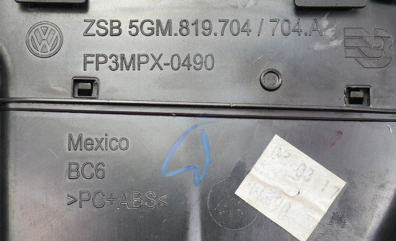 RH Dash Air Vent 15-21 VW Golf GTI Sportwagen Alltrack MK7 Genuine 5GM 819 704 A