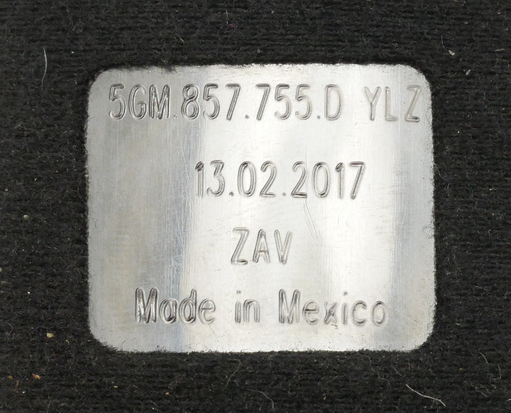 LH Front Seatbelt Receiver 15-20 VW Golf Sportwagen Alltrack MK7 - 5GM 857 755 D