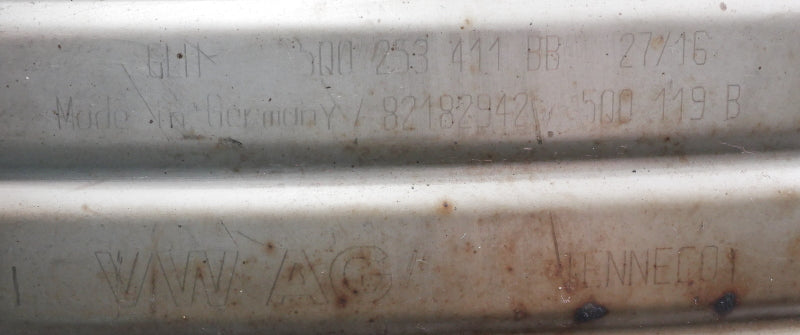 Center Muffler 15-19 VW Golf Sportwagen Alltrack 4motion MK7 - 5Q0 253 411 BB