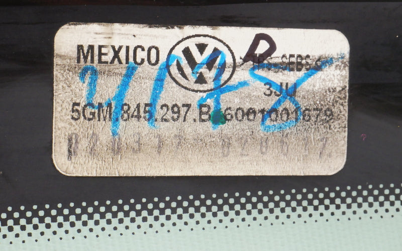 LH Rear Quarter Side Glass 15-19 VW Golf Sportwagen Alltrack MK7 - 5GM 845 297 B