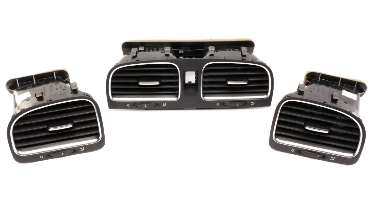 Dash Air Vent Set 10-14 VW Jetta Sportwagen Golf GTI MK6 - 5K0 819 728 N