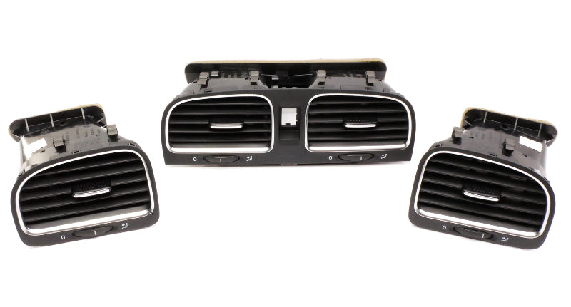 Dash Air Vent Set 10-14 VW Jetta Sportwagen Golf GTI MK6 - 5K0 819 728 N