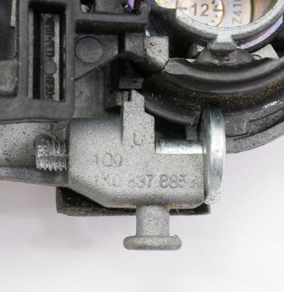 LH Exterior Door Handle 05-10 VW Jetta MK5 & Sportwagen LY3D Red - 1K0 837 885 A