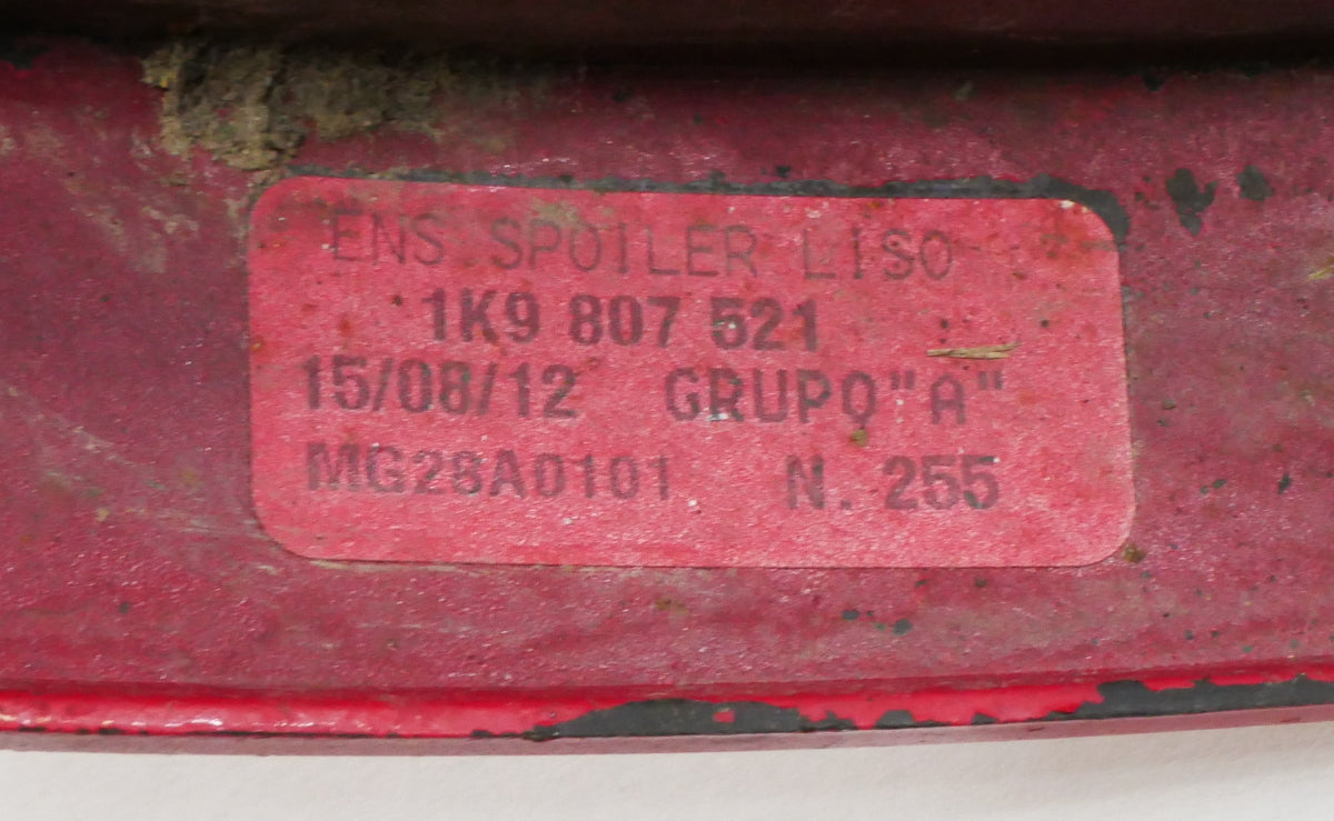 Rear Bumper Lower Lip 09-14 VW Jetta Sportwagen MK5 Mk6 LY3D Red - 1K9 807 521