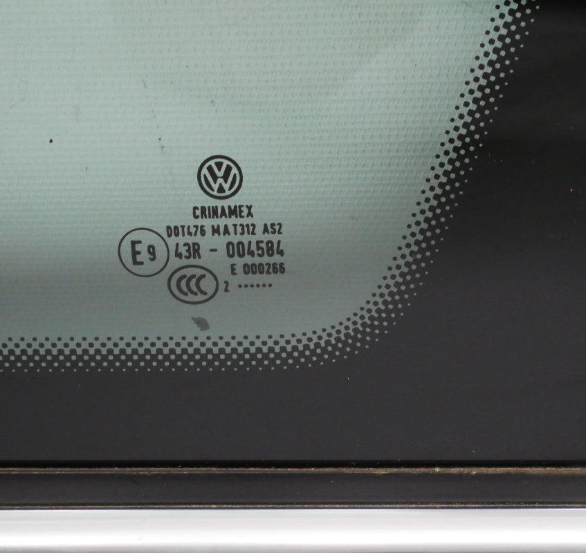 RH Rear Quarter Window Side Glass 09-14 VW Jetta Sportwagen - 1K9 845 298 BE