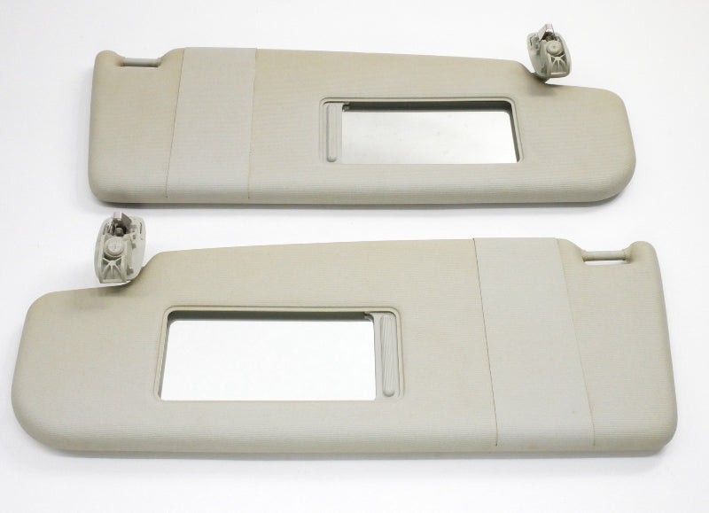 Sun Visor Set 11-18 VW Jetta MK6 Sedan Pearl Grey Genuine - 5C6 857 551 / 552