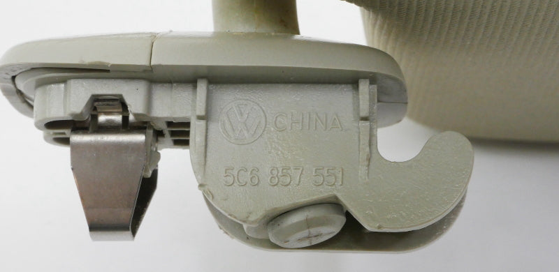 Sun Visor Set 11-18 VW Jetta MK6 Sedan Pearl Grey Genuine - 5C6 857 551 / 552