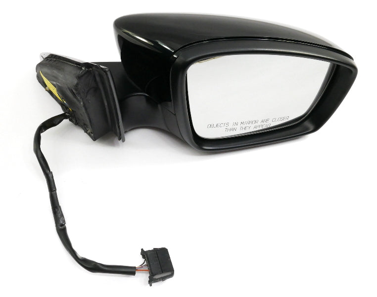 RH Side View Door Exterior Mirror 11-18 VW Jetta Sedan MK6 L041 Black - Genuine