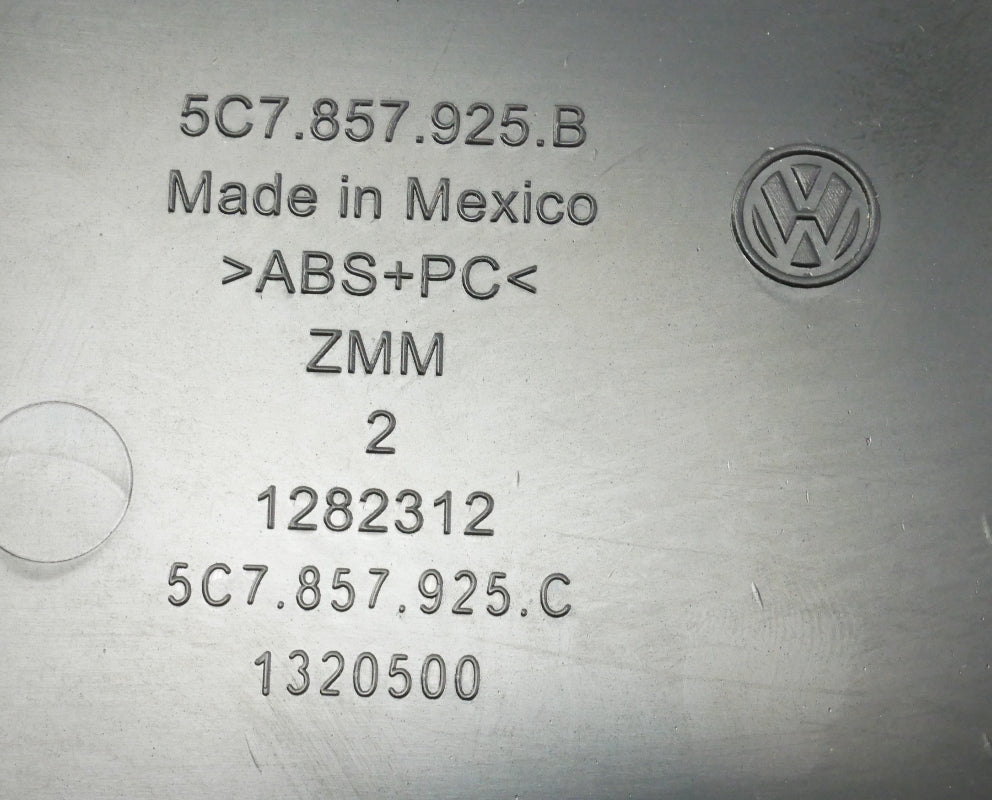 Lower Dash Console Cubby Center Bin 15-18 VW Jetta MK6 ~ 5C7 857 925 B