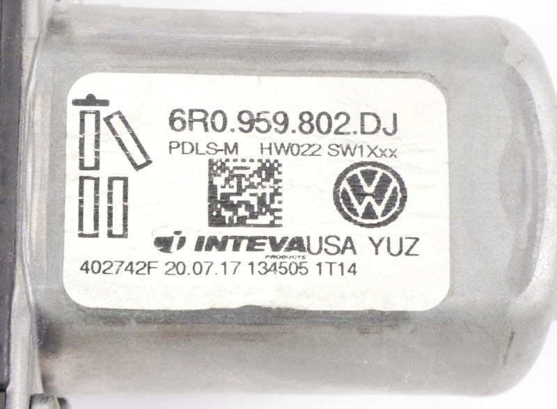 RH Front Window Motor 11-18 VW Jetta MK6 Sedan - Genuine - 6R0 959 802 DJ