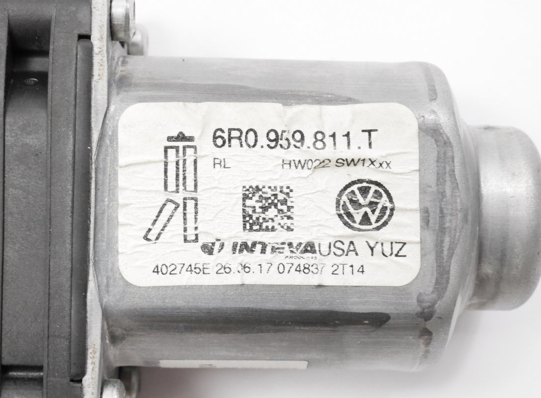LH Rear Window Motor 11-18 VW Jetta Sedan MK6 - Genuine - 6R0 959 811 T