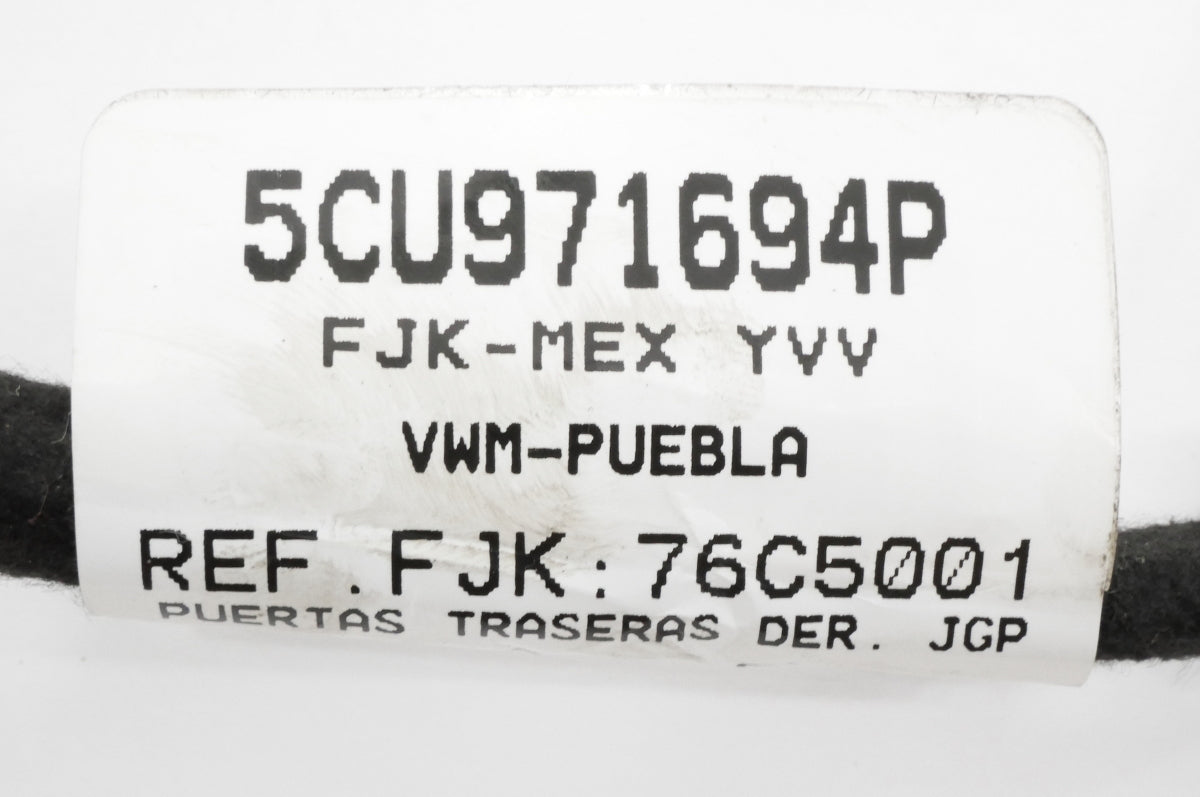 RH Rear Door Wiring Harness 11-18 VW Jetta Sedan MK6 - 5CU 971 694 P