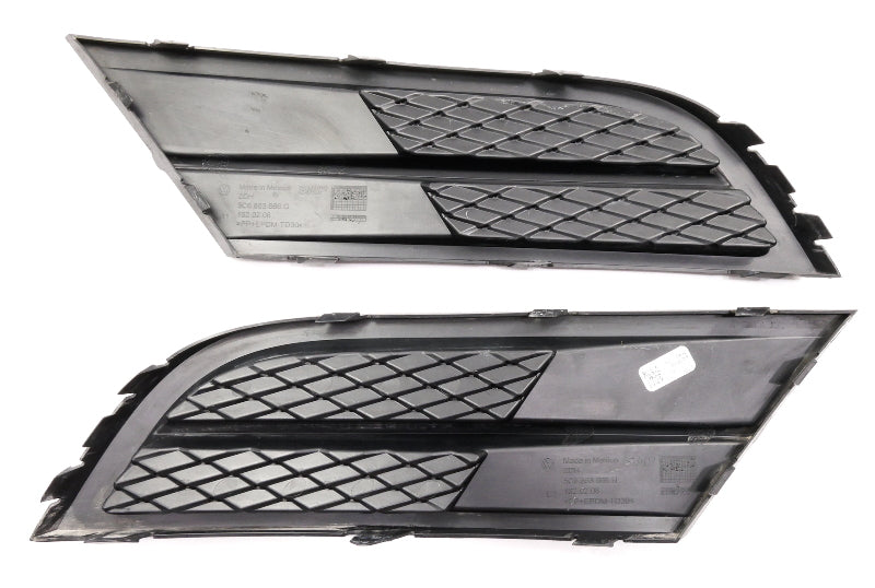Front Lower Bumper Grilles Set 15-18 VW Jetta MK6 Genuine 5C6 853 665 J / 666 G