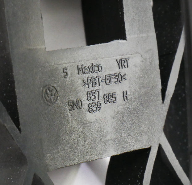 Exterior Door Handle & Bracket 11-18 VW Jetta Sedan MK6 L041 ~ 5N0 837 839 885 H