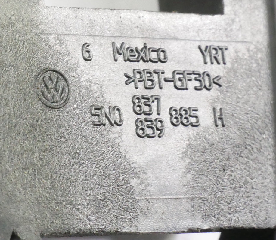 Exterior Door Handle & Bracket 11-18 VW Jetta Sedan MK6 L041 - 5N0 837 839 885 H