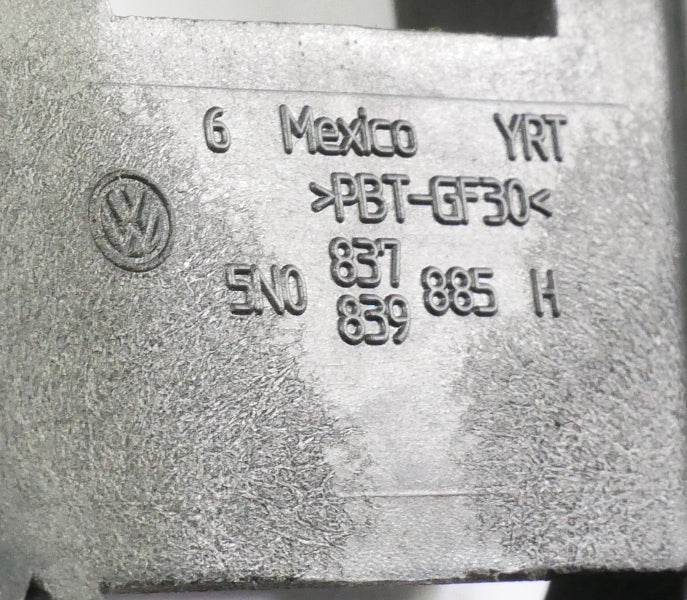 Exterior Door Handle & Bracket 11-18 VW Jetta Sedan MK6 L041 - 5N0 837 839 885 H