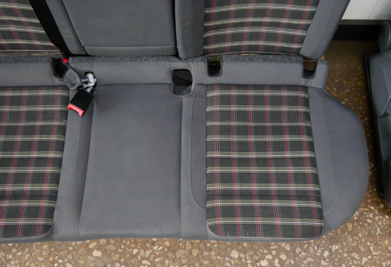 Sport Plaid Rear Back Seat 06-10 VW Jetta GTI MK5 - Genuine