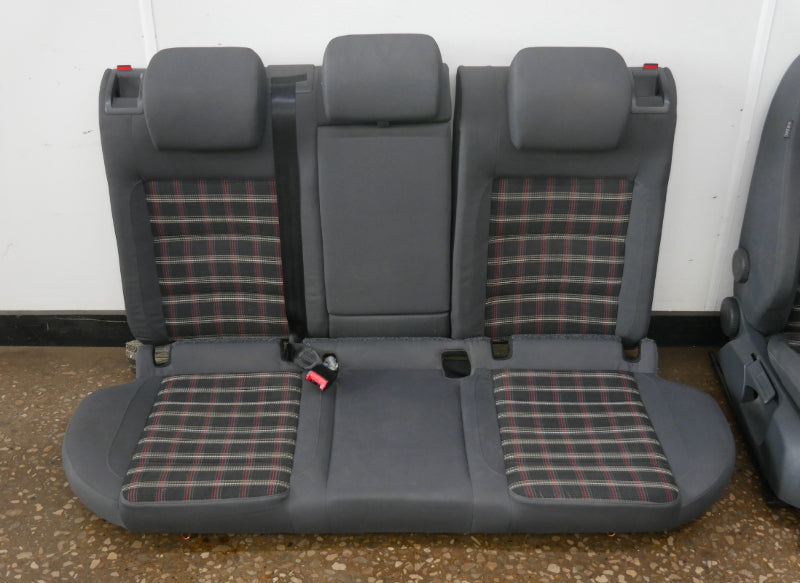 Sport Plaid Rear Back Seat 06-10 VW Jetta GTI MK5 - Genuine