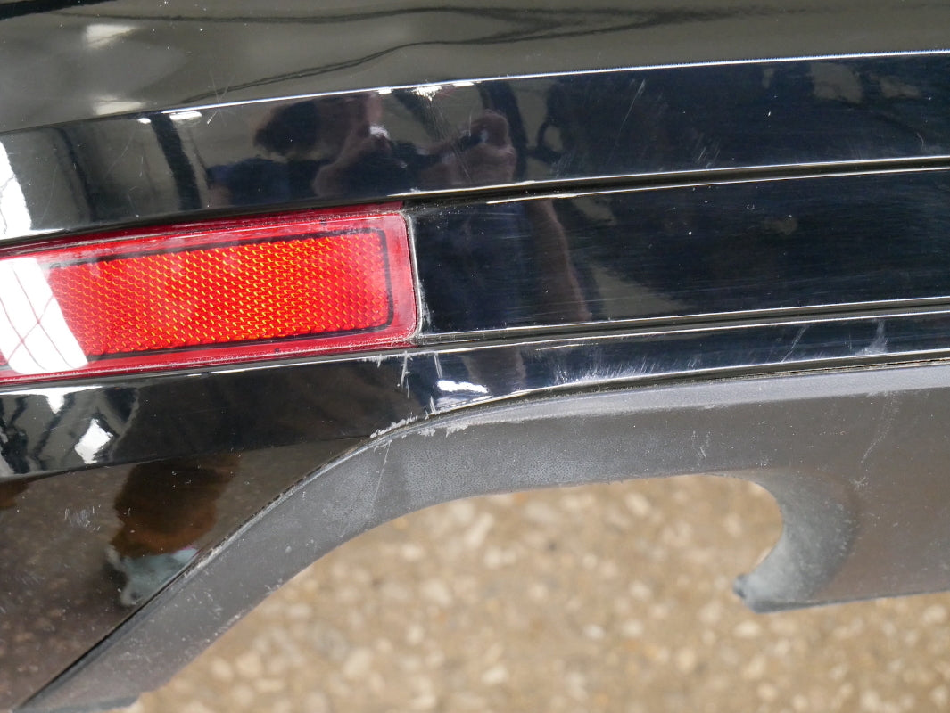 Rear Bumper Cover 15-18 VW Jetta Sedan MK6 L041 Black - Genuine - 5C6 807 421 H