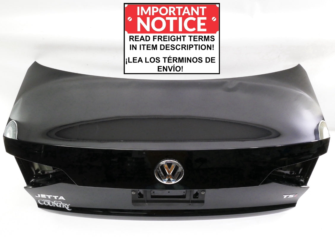 Trunk Deck Lid Boot 15-18 VW Jetta Sedan MK6 - L041 Black - Genuine