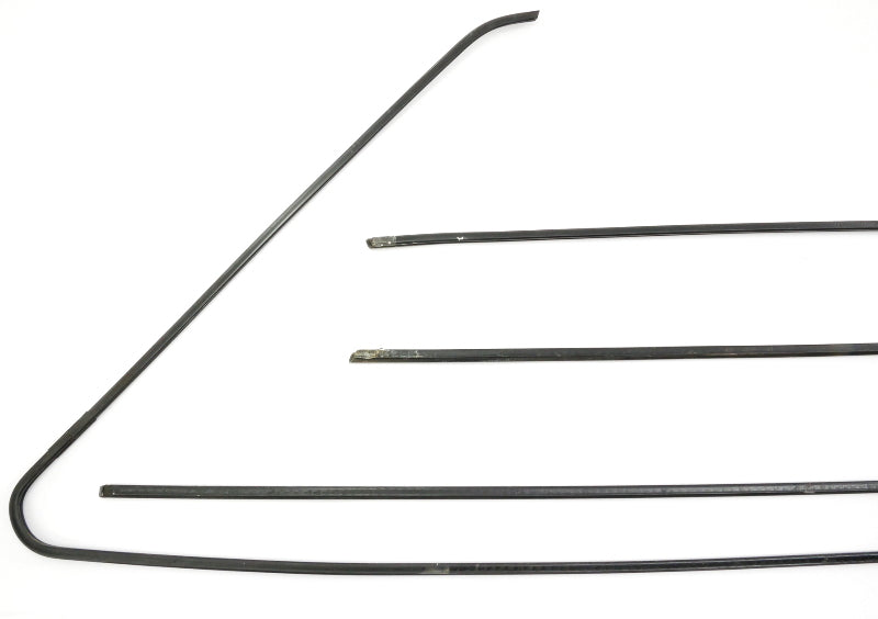 Door Window Trim Metal Molding Set 80-93 VW Rabbit Convertible Cabriolet MK1