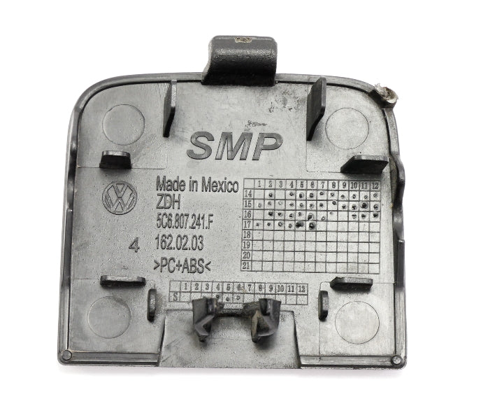 Front Bumper Tow Hook Cover Cap 15-18 VW Jetta MK6 L041 - Genuine 5C6 807 241 F