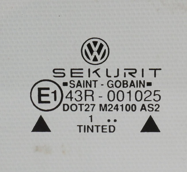 RH Rear Window Side Glass 80-93 VW Rabbit Convertible Cabriolet MK1 ~ Genuine