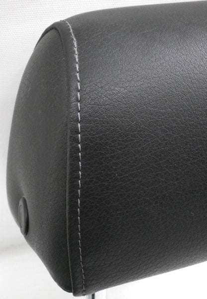 Rear Headrest Head Rest Set 02-05 Audi A4 S4 B6 Dark Charcoal Leatherette