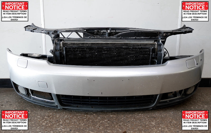 Radiator Condenser Core Support & Bumper Nose Coolers Fans 02-05 Audi A4 B6 1.8T