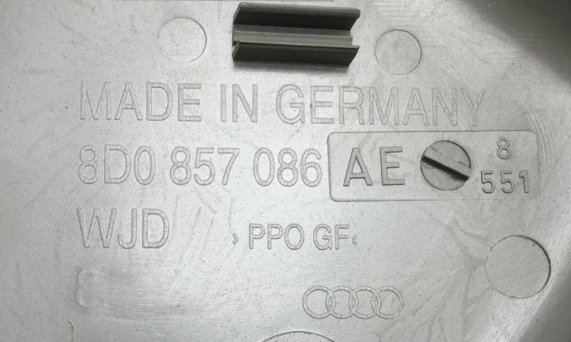RH Dash End Cap 96-02 Audi A4 S4 B5 Trim Panel Cover - Genuine - 8D0 857 086 AE