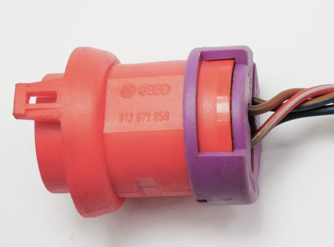 Round 4 Pin Plug Wiring Pigtail Harness 96-01 Audi A4 S4 B5 A8 - 813 971 959