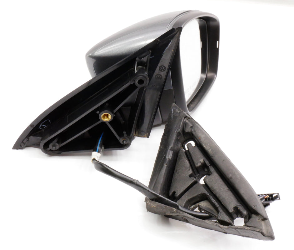 RH Side View Door Exterior Mirror 11-18 VW Jetta MK6 Sedan LD7X Grey - Genuine