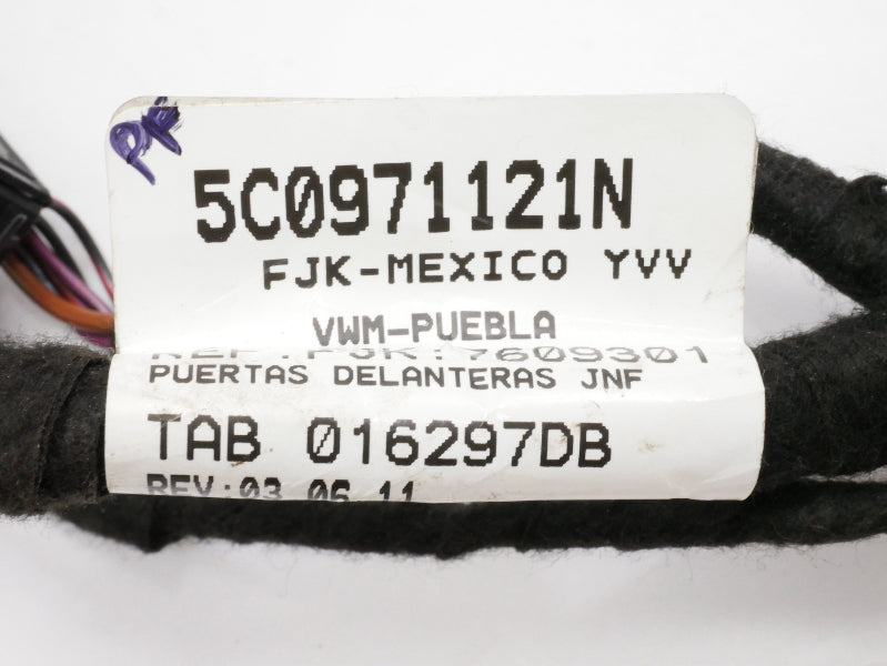 RH Front Door Wiring Harness 11-18 VW Jetta Sedan MK6 - 5C0 971 121 N